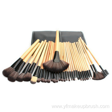 32 Piece Cheap Black Brushes Make up